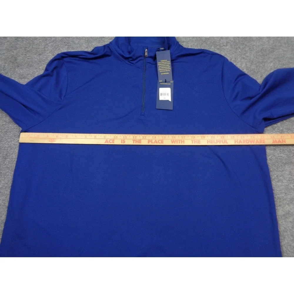 Polo Ralph Lauren Performance Quarter-Zip Mens Size 2XL Blue Pullover NWT Golf